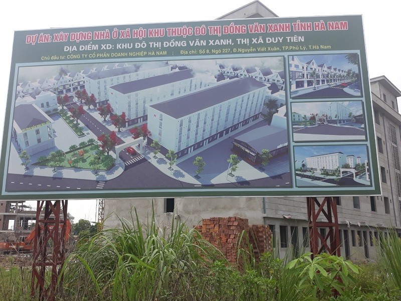 KĐT Đồng Văn Xanh có nhiều sai phạm về đất đai. Ảnh: Kinh tế & Đô thị