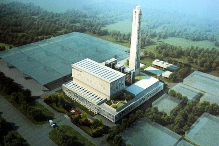 Phối cảnh dự án nhà máy đốt phát điện của Công ty Vietstar. 