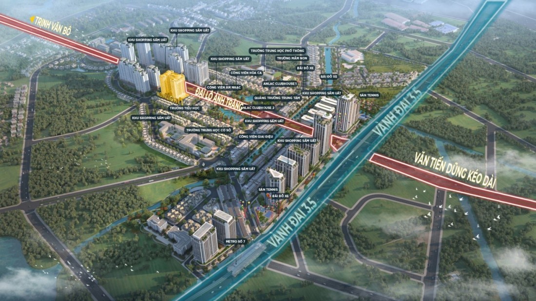 Phủ xanh an nhiên, đủ đầy tiện ích là hai yếu tố tạo nên cuộc sống hạnh phúc trọn vẹn cho cư dân Moonlight 1
