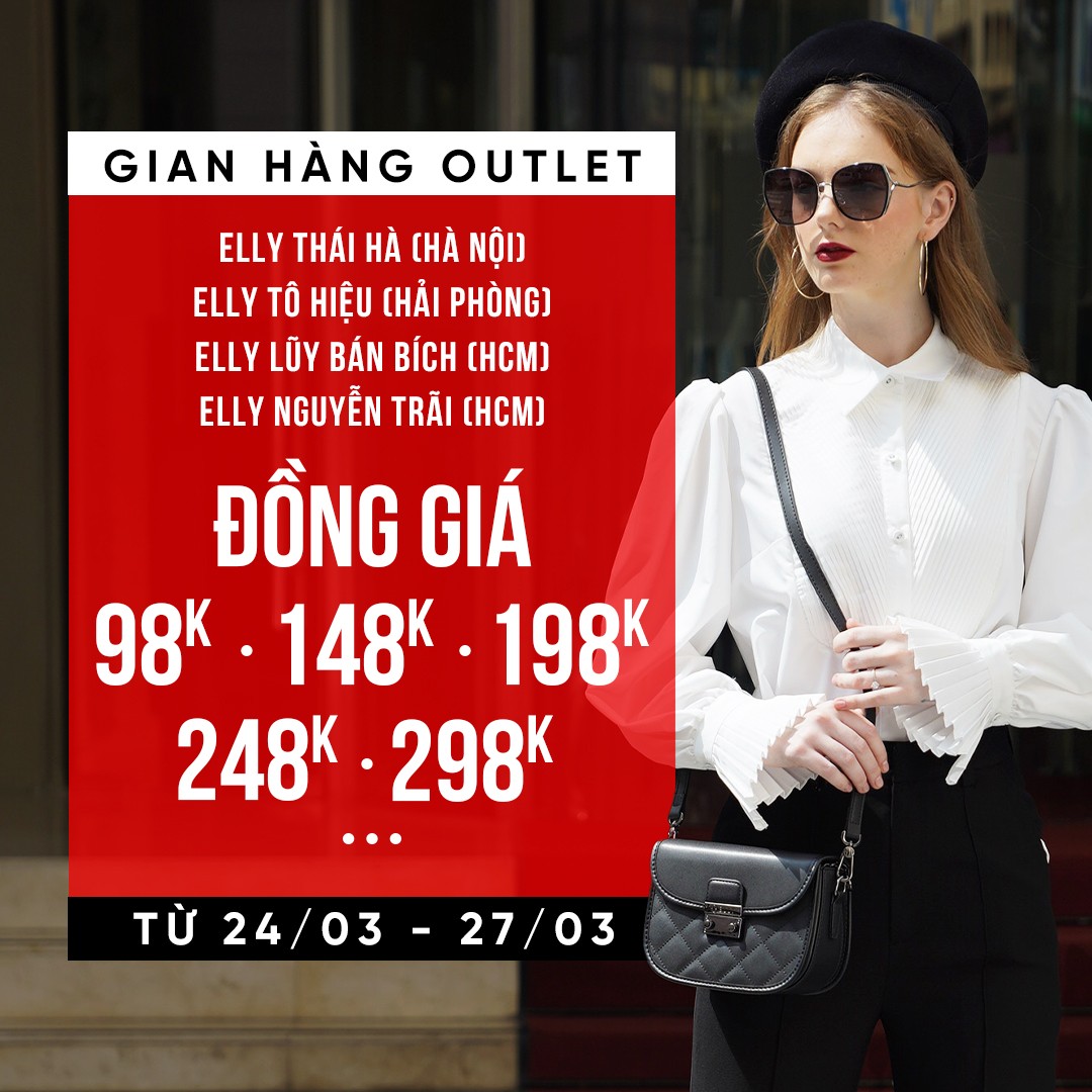 Chương trình đồng giá hấp dẫn tại một số cửa hàng của ELLY. 