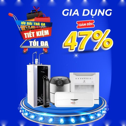Chương trình khuyến mại đồ gia dụng tại siêu thị điện máy HC.
