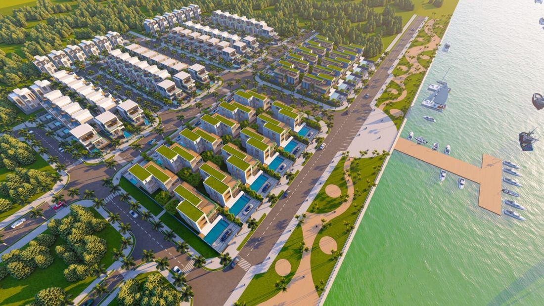 Phối cảnh Phân khu Rosa Luxury Villas Quảng Nam.