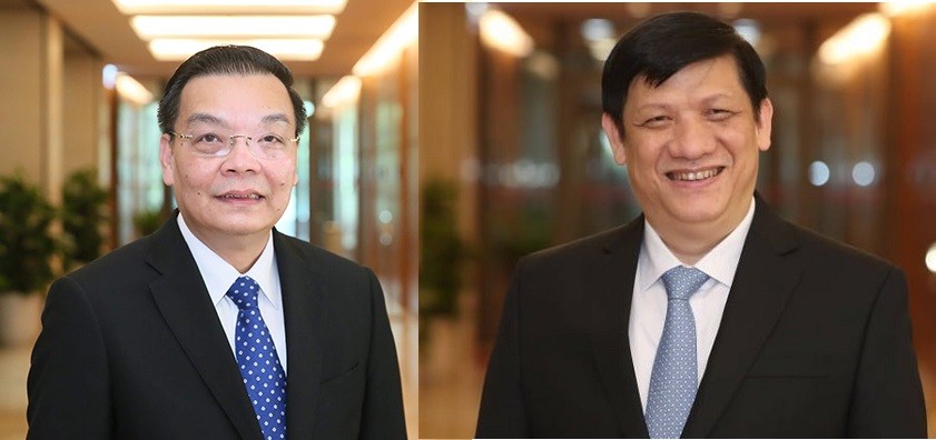 Ông Chu Ngọc Anh (bên trái) và ông Nguyễn Thành Long (bên phải) 