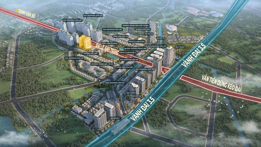 Cư dân Moonlight 1 thuận tiện di chuyển đi bốn phương