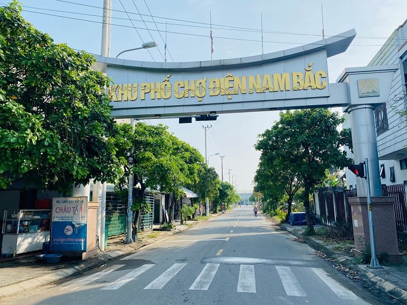 Khu phố chợ Điện Nam Bắc, một trong số 8 dự án của ông Dũng bị yêu cầu cung cấp hồ sơ cho thanh tra. Ảnh: Báo Đầu tư