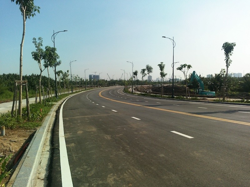 Tuyến đường R2 khi vừa thi công xong năm 2017. Ảnh: Báo Đầu tư