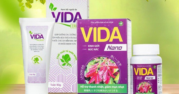 Thực phẩm bảo vệ sức khỏe Vida Nano có nội dung quảng cáo không đúng công dụng của sản phẩm.
