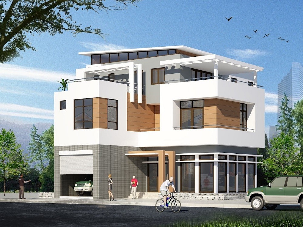 Phối cảnh căn biệt thự tại Khu biệt thự đồi Ngọc Tước 2