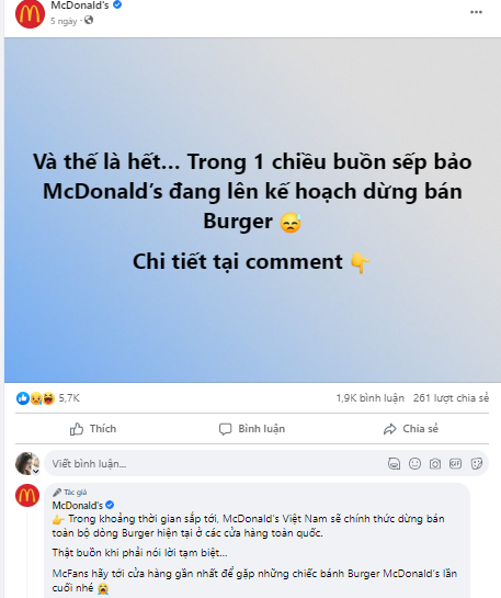 Vì sao MCdonald's làm mưa làm gió trên toàn cầu lại sụp đổ tại Việt Nam