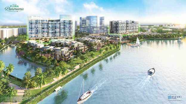Phối cảnh Bình Chánh: Căn hộ Flora Panorama - Mizuki Park có giá từ 50 triệu đồng/m2