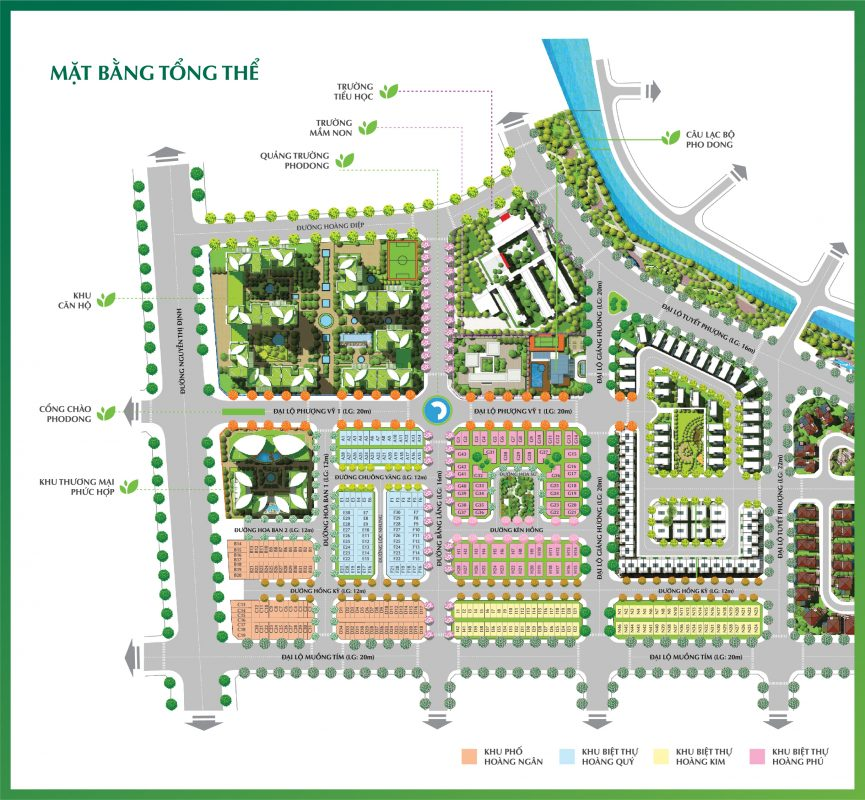 Mặt bằng Khu đô thị Phố Đông Village và khu căn hộ Salto Residence.