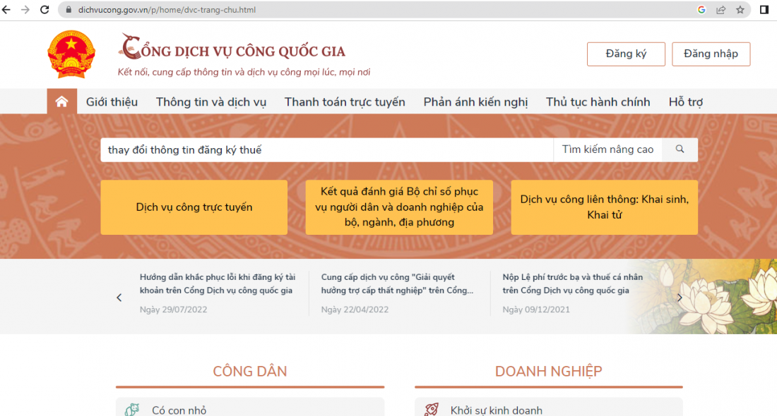 Thủ tục thay đổi thông tin đăng ký thuế từ CMND sang CCCD (Ảnh minh họa)