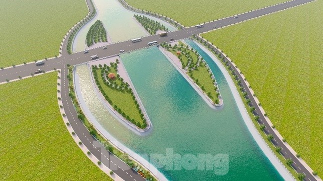 Mô phỏng dự án Nạo vét, gia cố Suối Cái sau khi hoàn thành. Ảnh: Tiền Phong