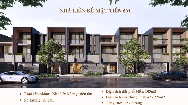 Các sản phẩm nhà phố và biệt thự tại Park Town Phú Quốc