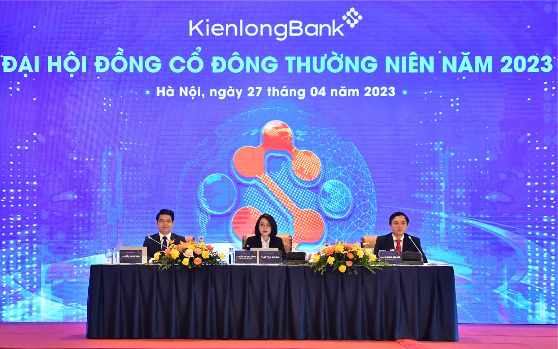 Toàn cảnh Đại hội đồng cổ đông thường niên KienlongBank năm 2023.
