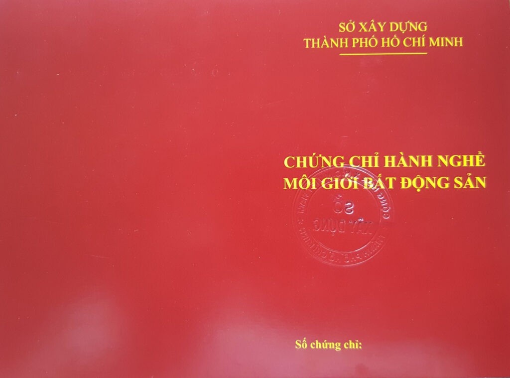 chứng chỉ hành nghề môi giới bất động sản (Hình từ internet)