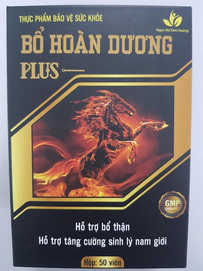 Sản phẩm Bổ hoàn dương plus có chứa chất cấm Sildenafil.