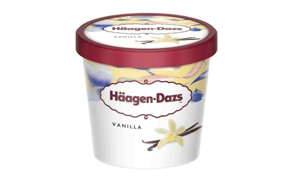 Thu hồi gần 8.000 sản phẩm kem Haagen dazs vị Vani. Ảnh: Haagen Dazs)