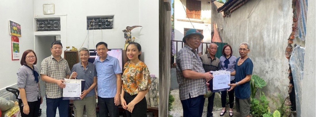 Tổ chức thăm hỏi, tặng quà dịp kỷ niệm 75 năm ngày Thương binh - Liệt sỹ 27/7 đến các hộ gia đình chính sách, người có công bị thu hồi đất GPMB các dự án