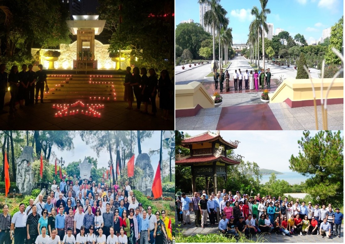 Các hoạt động thăm viếng, thắp nến tri ân tưởng niệm các Anh hùng Liệt sỹ.