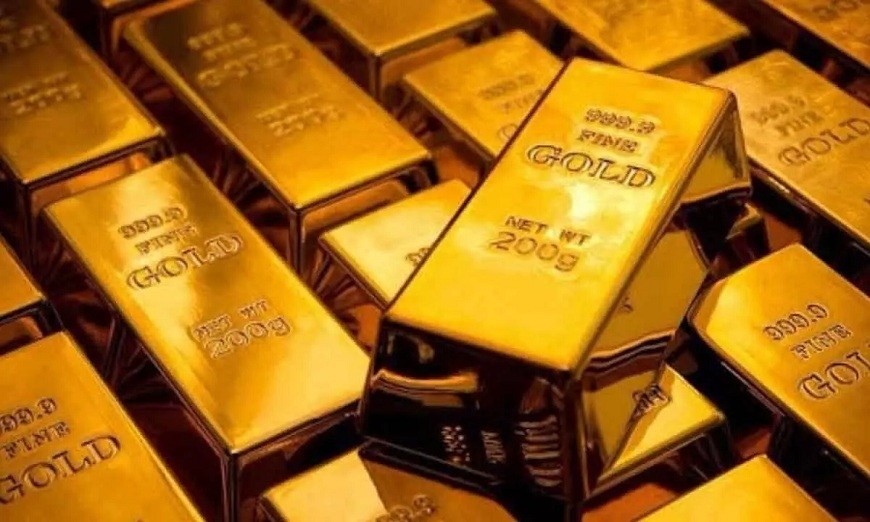 Giá vàng thế giới rạng sáng nay (15-8) có xu hướng giảm. Ảnh: Ảnh: Bloomberg 