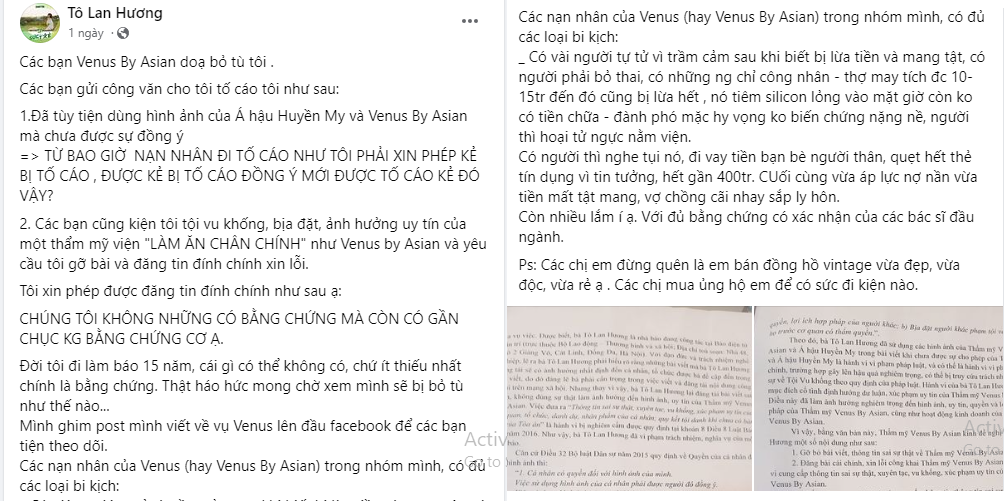 Thẩm mỹ Venus by Asian liên tiếp bị tố cáo lừa đảo, gây nguy hiểm tính mạng cho khách hàng