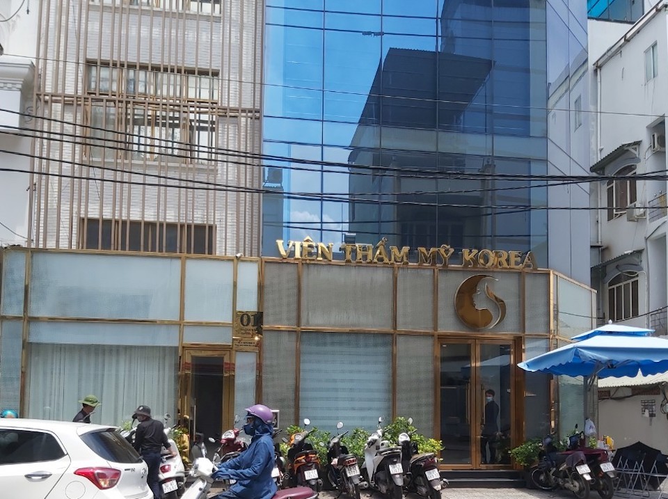 Trụ sở Viện thẩm mỹ Korea ở số 1-1A Trần Nhật Duật, phường Tân Định, quận 1, TP Hồ Chí Minh. Ảnh: Kinh tế đô thị
