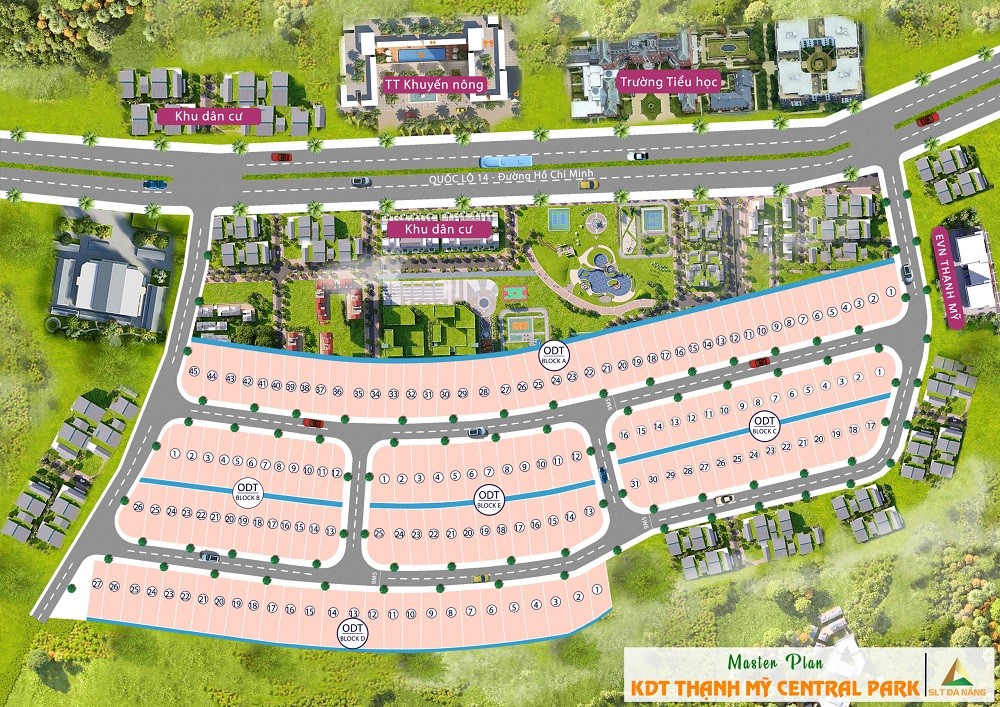 Mặt bằng dự án Thạnh Mỹ Central Park.