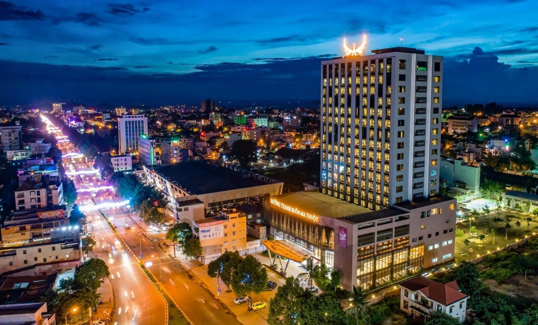Khách sạn Mường Thanh tại Số 81 đường Nguyễn Tất Thành, thành phố Buôn Ma Thuột. Ảnh: Fanpage Mường Thanh Luxury Buôn Ma Thuột.