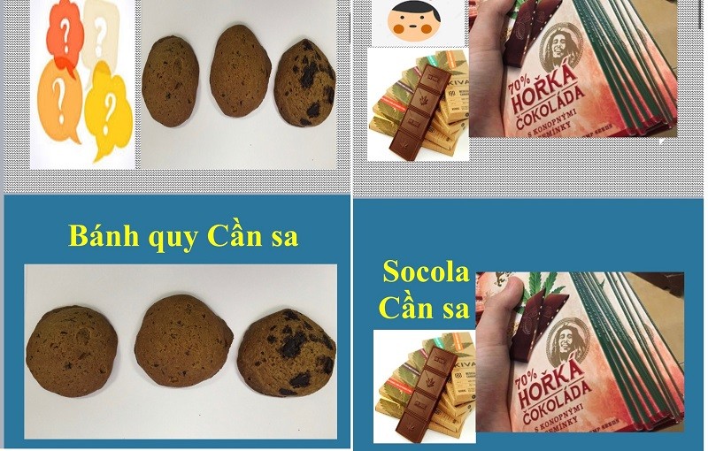 Cảnh giác với các sản phẩm bánh quy và socola chứa cần sa.