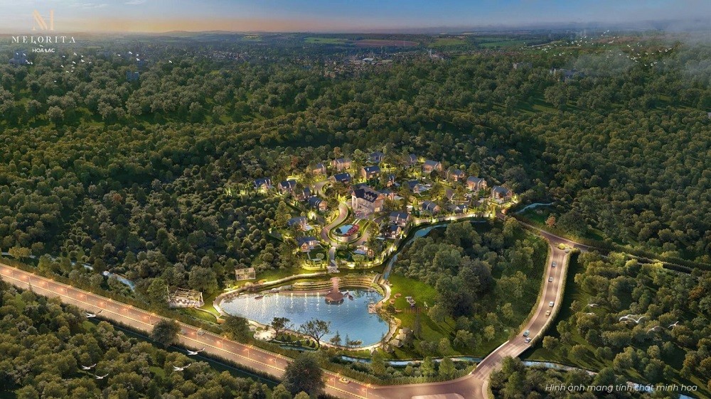 Dự án khu biệt thự Melorita Hòa Lạc tại Hà Nội. 