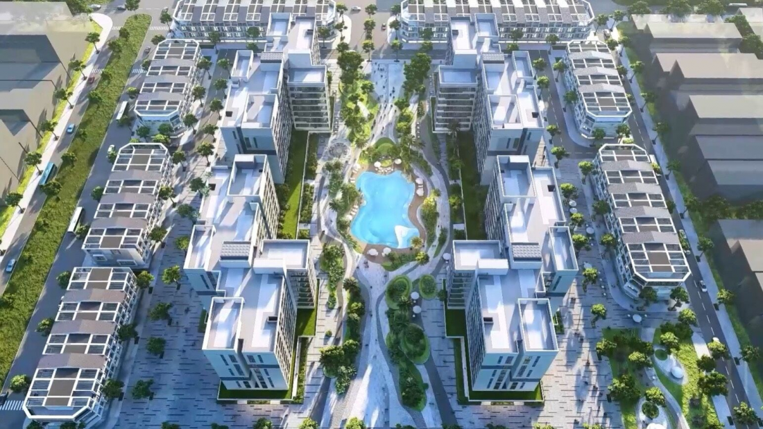Phối cảnh Nhà ở xã hội HUD Đồng Văn. 