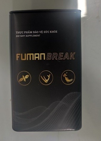 thực phẩm bảo vệ sức khỏe FUMANBREAK có chứa chất cấm Sildenafil