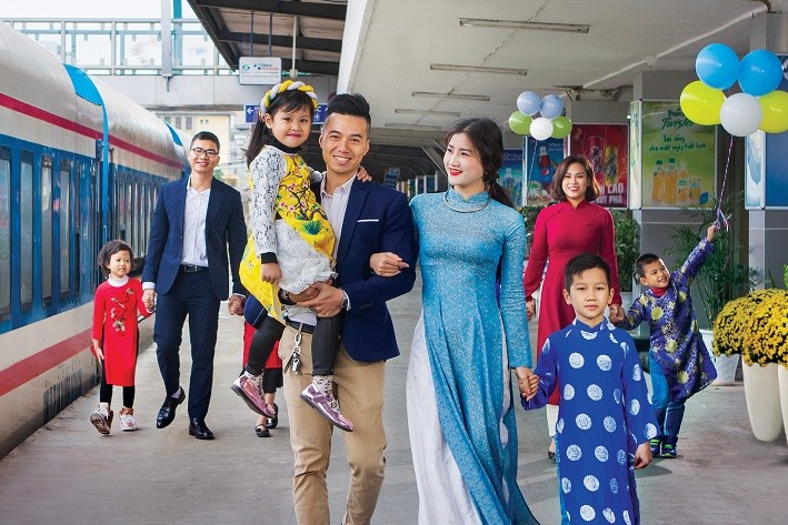 Đường sắt tiếp tục tăng cường tàu phục vụ Tết Dương lịch và Tết Nguyên đán năm 2023. Ảnh minh họa