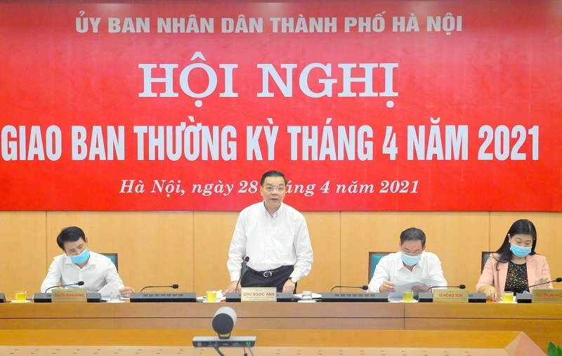 Chủ tịch UBND TP Chu Ngọc Anh chủ trì Hội nghị