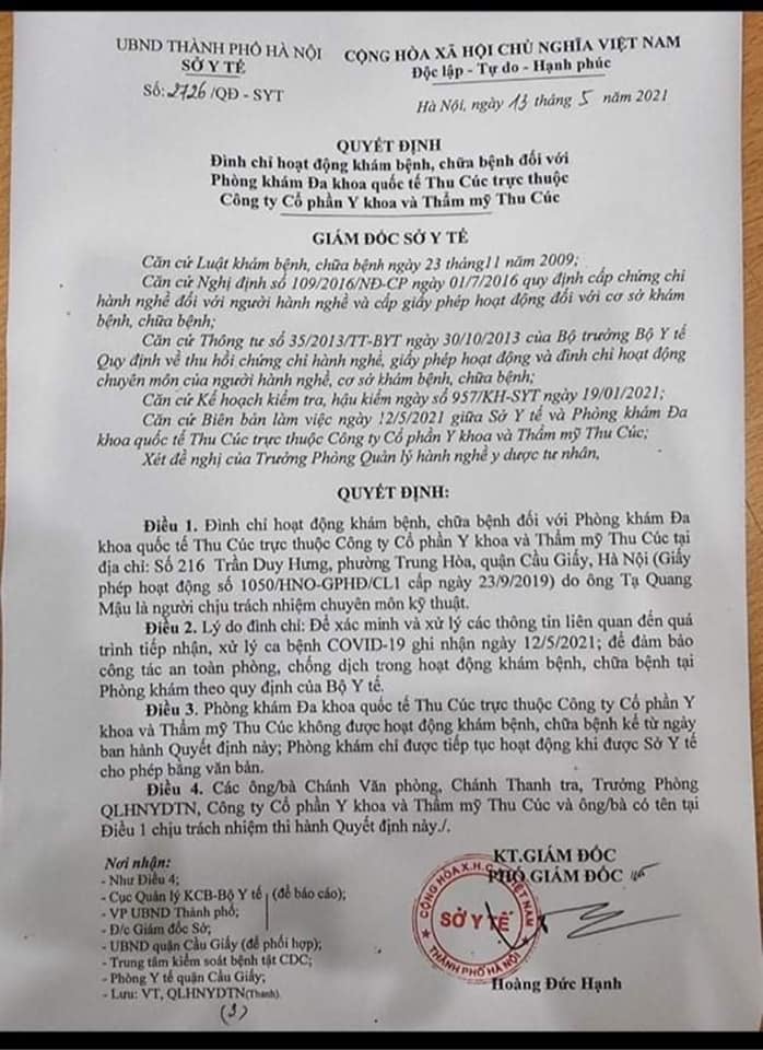 BVĐKQT Thu Cúc gián tiếp “làm khó” công tác phòng chống dịch Covid-19?