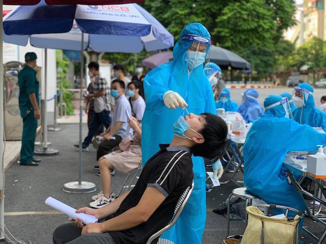 Trưa 22/9, Hà Nội thêm 5 ca mắc Covid-19, 1 ca cộng đồng tại Hà Đông (Ảnh: Internet)