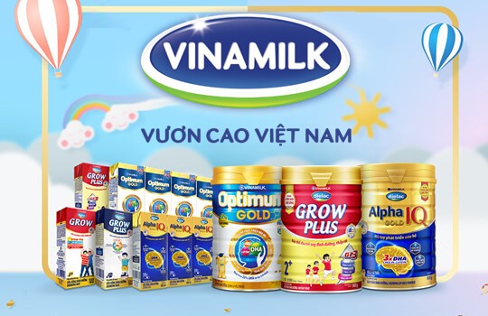 Vinamilk đa dạng hóa các dòng sản phẩm nhằm đáp ứng đầy đủ những nhu cầu về dinh dưỡng cho trẻ em