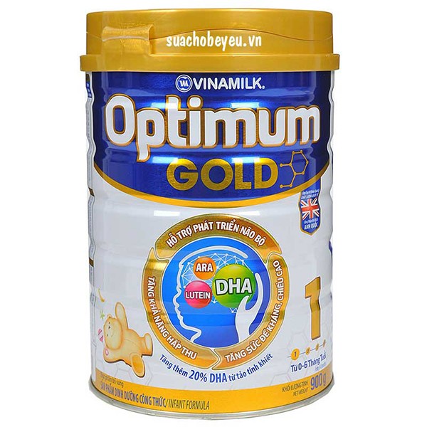 Sữa bột Optimum Gold cho bé thông minh, chóng lớn