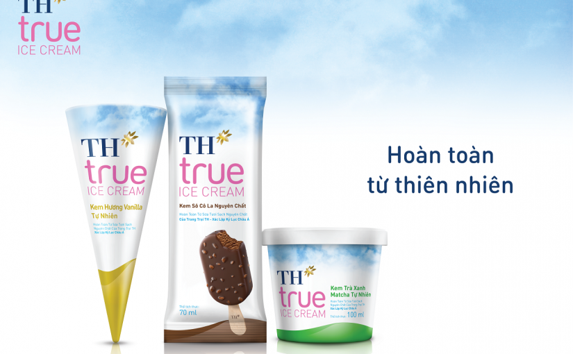 TH true Ice cream với nhiều hương vị thích hợp cho ngày hè nóng nực. Ảnh: Int