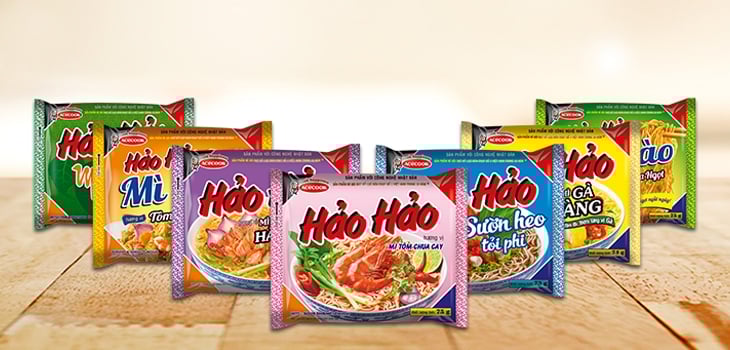 Sản phẩm Mì gói Hảo Hảo đã quá quen thuộc với người tiêu dùng Việt. Ảnh: Int