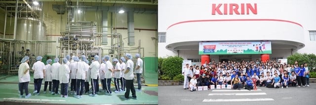Nhà máy KIRIN có trụ sở tại thị xã Bến Cát, tỉnh Bình Dương chuyên sản xuất các sản phẩm đóng chai tiện dụng thương hiệu KIRIN