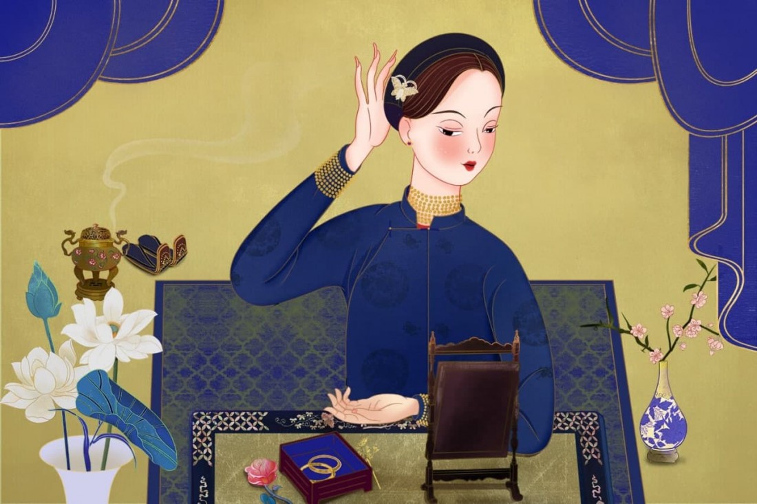 Phụ nữ thời phong kiến với khuôn mặt trái xoan, lông mày lá liễu, là vẻ đẹp phúc hậu, vượng tướng