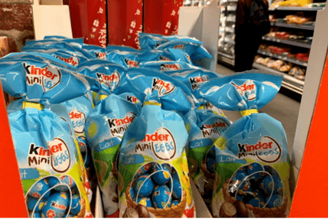 Người dân không sử dụng kẹo socola nhãn hiệu Kinder do có khả năng bị nhiễm khuẩn