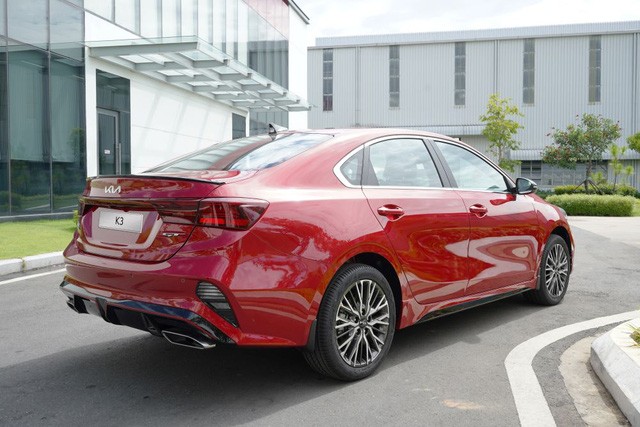 Kia K3 Turbo GT gây ấn tượng bằng vẻ ngoài lịch lãm, cao cấp cùng kiểu dáng thể thao. Ảnh do Thaco cung cấp.