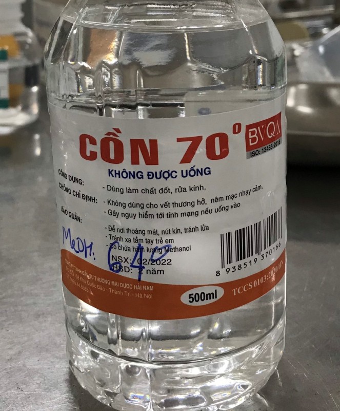 Bộ Y tế: Cơ sở bán lẻ thuốc không được phép kinh doanh sản phẩm chứa Methanol