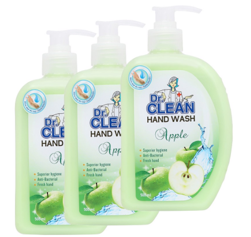 Sản phẩm Sữa rửa tay sạch khuẩn Dr. Clean hương táo