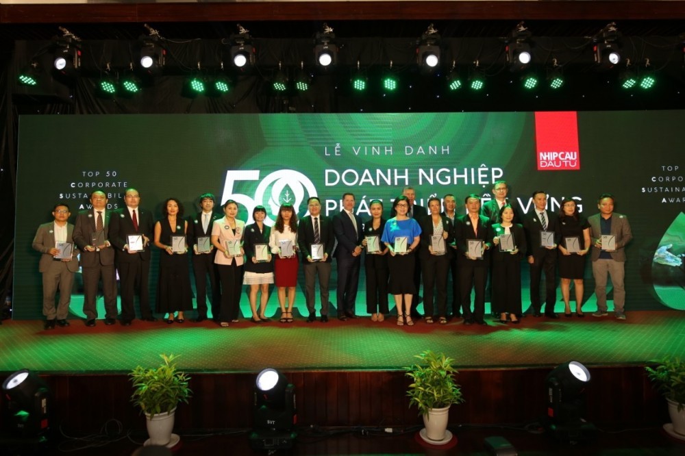 Nhiều thương hiệu lớn lọt Top 50 Doanh nghiệp phát triển bền vững tiêu biểu 2022.