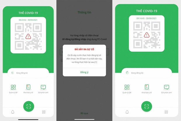 Nhiều người dùng phản ánh ứng dụng PC-Covid bị lỗi đồng bộ, đồng bộ thiếu thông tin