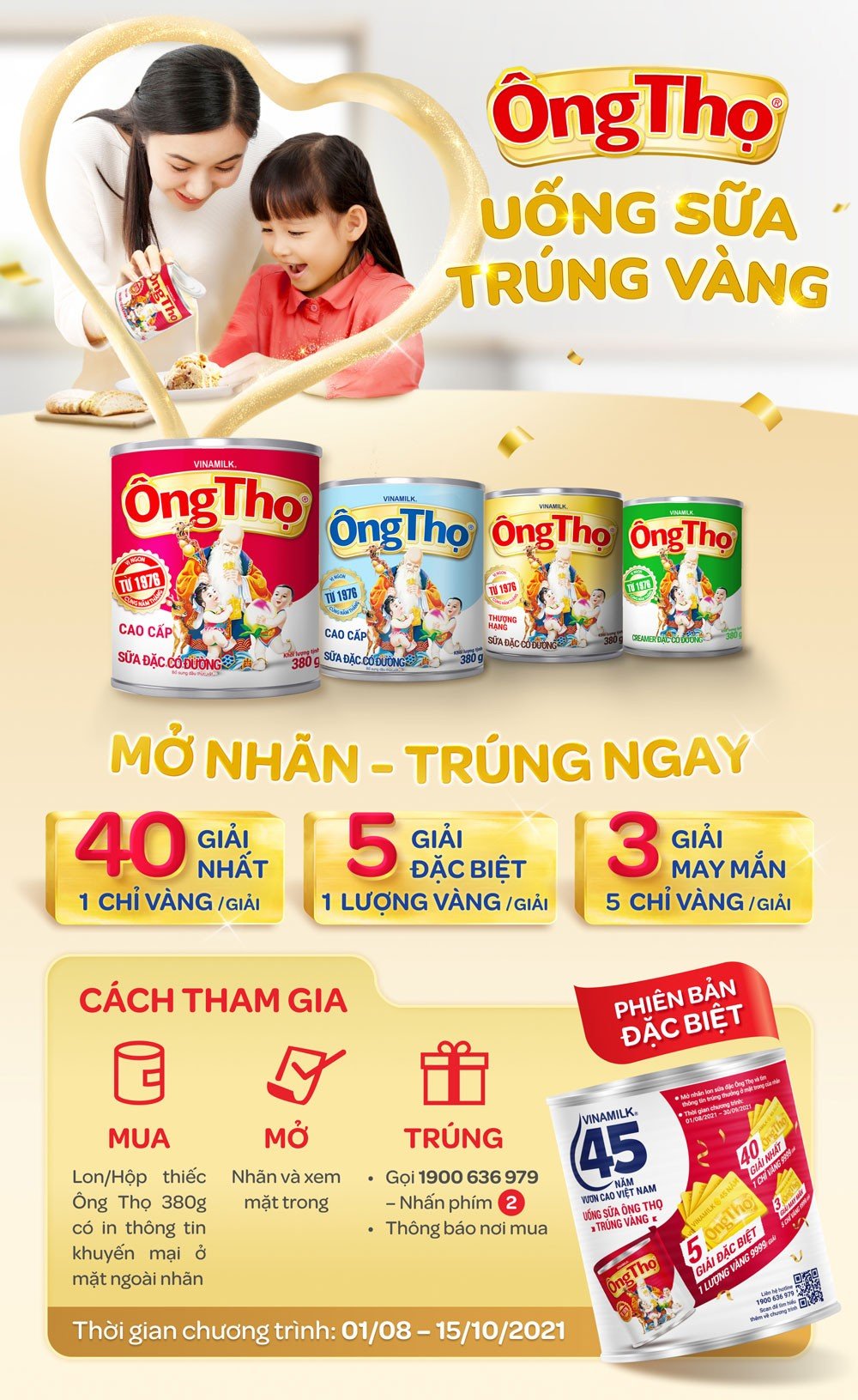 Vinamilk khuyến mãi giảm giá cực sốc đến 55K khi tham gia Giấc Mơ Sữa Việt